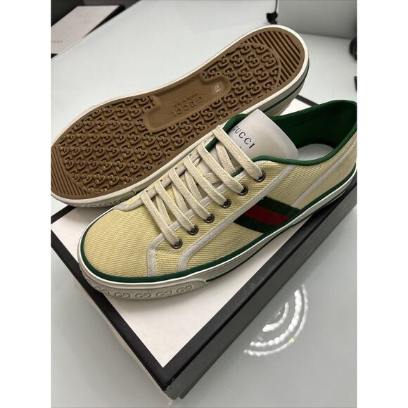 Gucci, old tennis, tweed, distressed, look, ace sneakers, size Gucci 8.5 US 9 - Picture 1 of 9